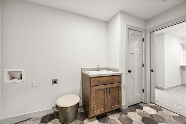 bathroom with vanity