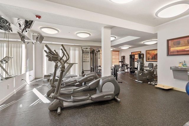 view of exercise room