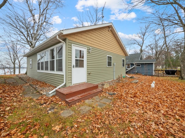 view of rear view of property