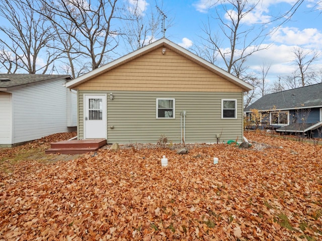 view of back of property