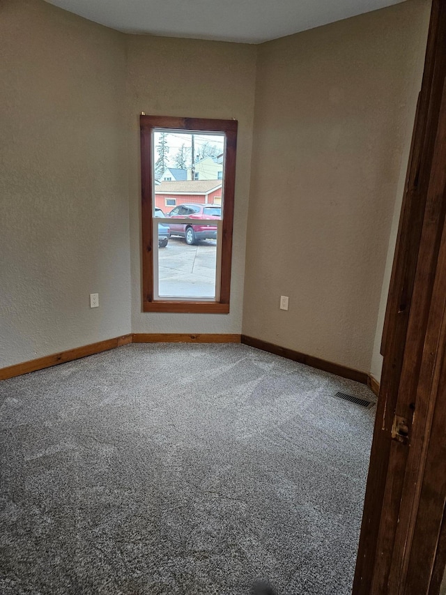 view of carpeted empty room