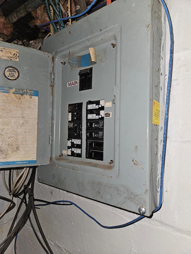 utility room with electric panel