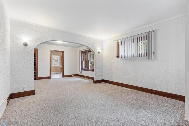 empty room featuring carpet floors