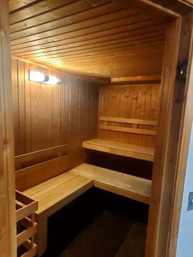 view of sauna