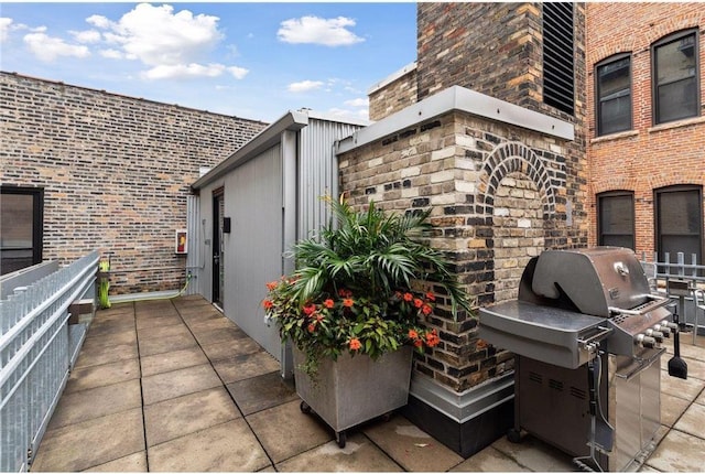 view of patio / terrace featuring grilling area