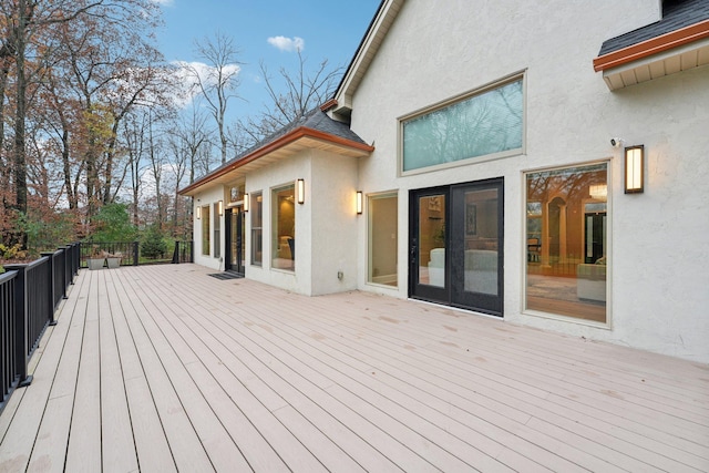 view of wooden terrace