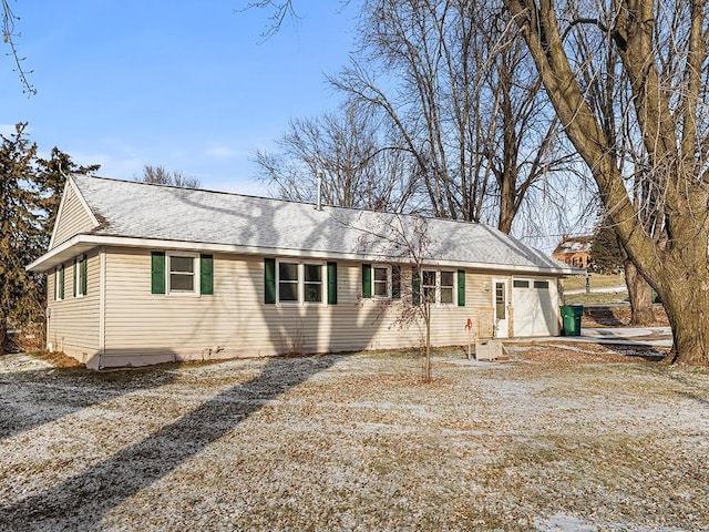 ranch-style house with a garage