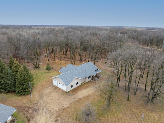 drone / aerial view featuring a rural view