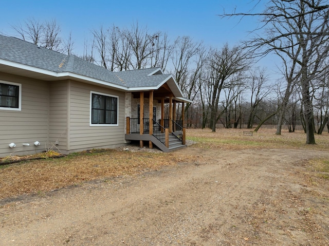 view of side of property