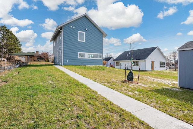 exterior space with a lawn