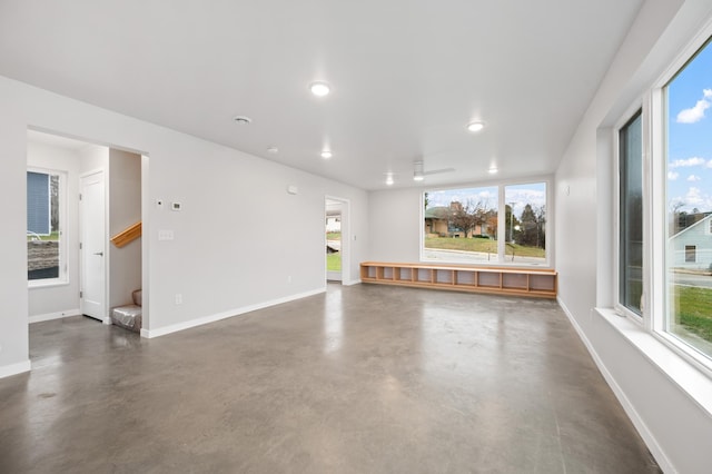 view of unfurnished living room