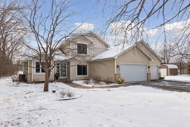 view of front of property featuring an attached garage