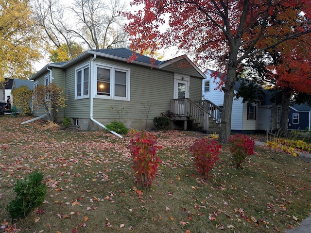 view of bungalow