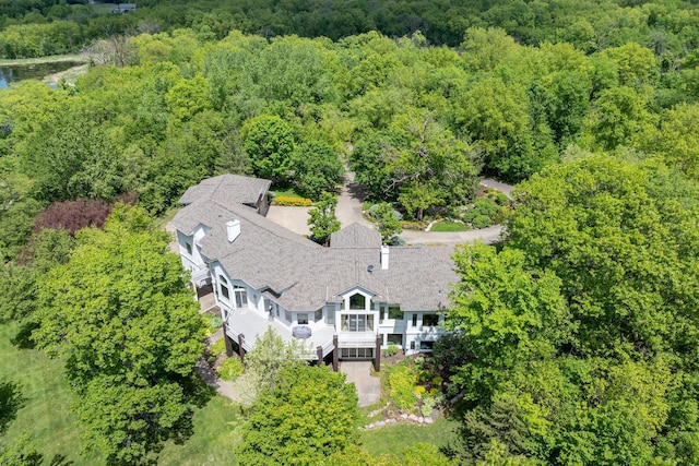 5441 Raven Point Rd, Spring Lake Twp, MN 55372 - view from above of property featuring a heavily wooded area