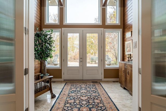5441 Raven Point Rd, Spring Lake Twp, MN 55372 - entryway with french doors and baseboards