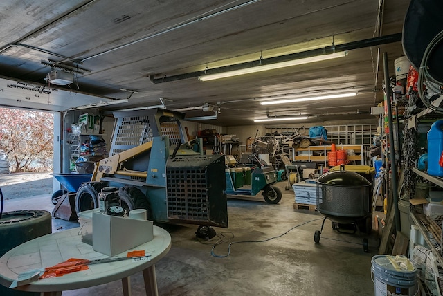 5441 Raven Point Rd, Spring Lake Twp, MN 55372 - garage featuring a workshop area and a garage door opener