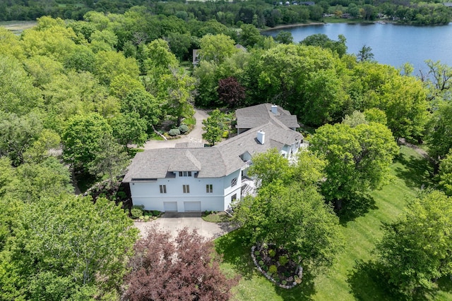 5441 Raven Point Rd, Spring Lake Twp, MN 55372 - view from above of property with a nearby body of water and a forest