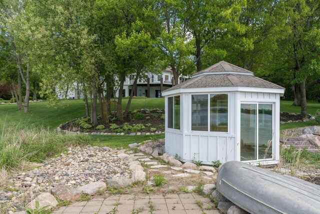 5441 Raven Point Rd, Spring Lake Twp, MN 55372 - view of outdoor structure featuring a gazebo