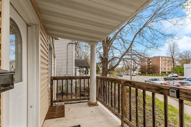 balcony with a porch