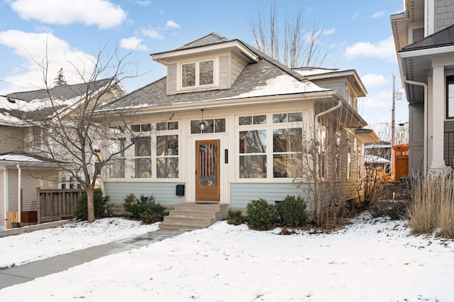 view of bungalow-style home