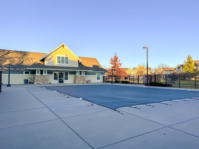 view of pool with a patio area