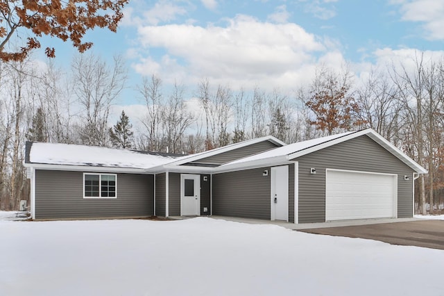 ranch-style house with a garage