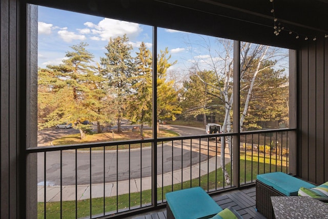 view of sunroom / solarium