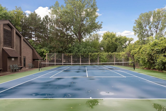 view of tennis court