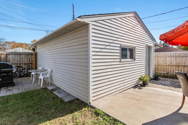 view of outbuilding