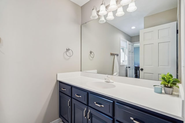 bathroom with vanity