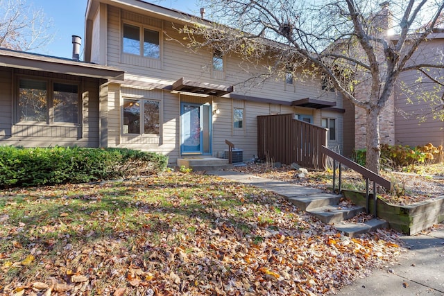 view of rear view of property