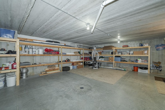 view of storage area