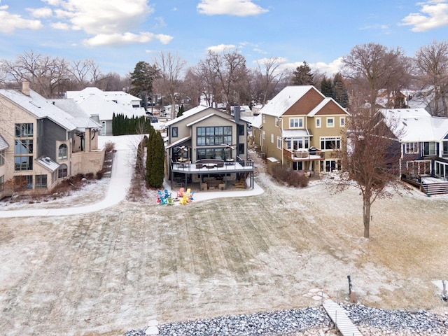 view of rear view of property