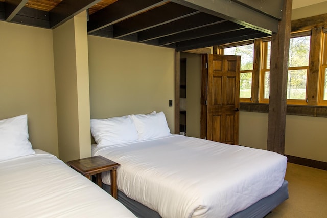 bedroom featuring carpet floors