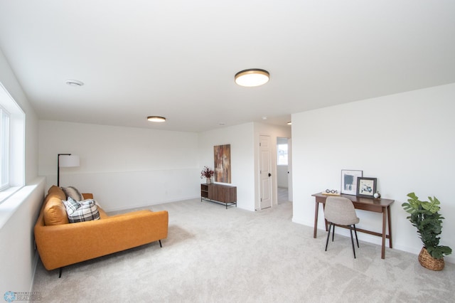 6652 32nd St S, Fargo, ND 58104 - living area featuring light carpet