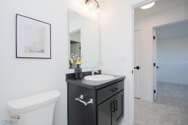 6652 32nd St S, Fargo, ND 58104 - half bath featuring vanity and toilet