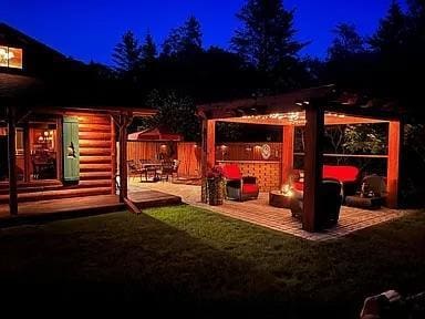 exterior space with a patio and a yard