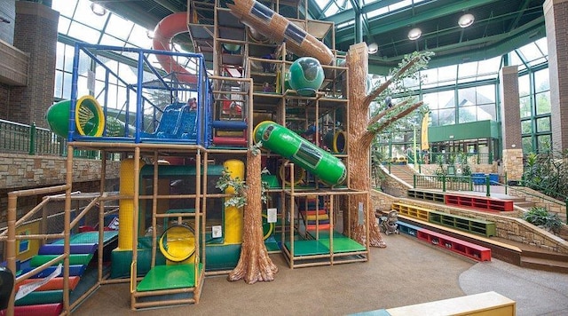 view of play area