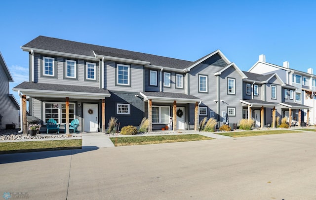 multi unit property with a porch