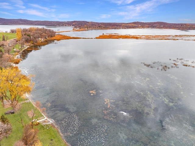 property view of water with a mountain view