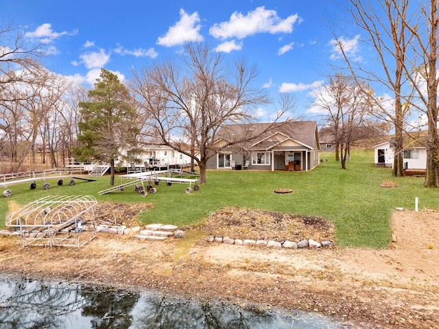 24539 Twilight Ln, Pelican Rapids, MN 56572 - back of house with a yard