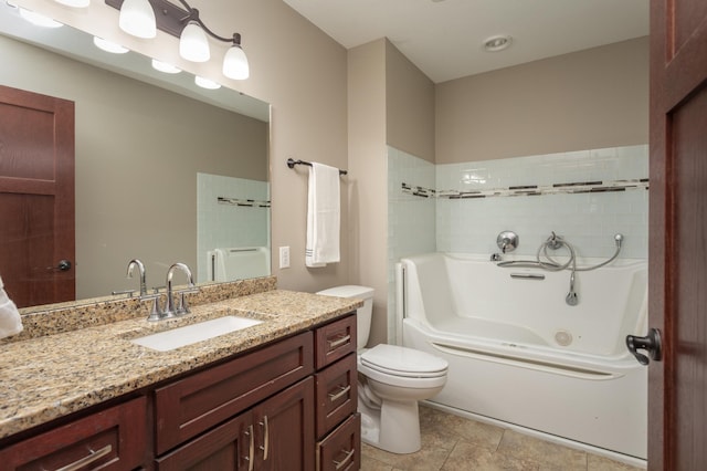24539 Twilight Ln, Pelican Rapids, MN 56572 - full bathroom with a garden tub, vanity, and toilet