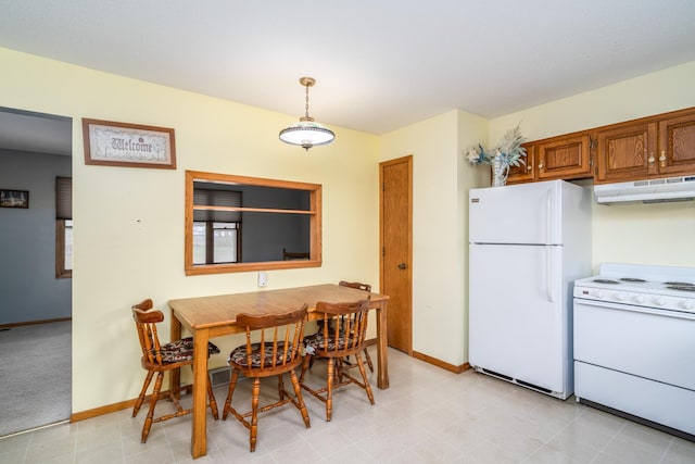 view of dining space