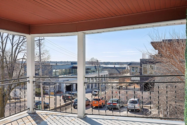 view of balcony