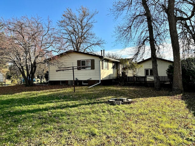 view of home's exterior featuring a yard