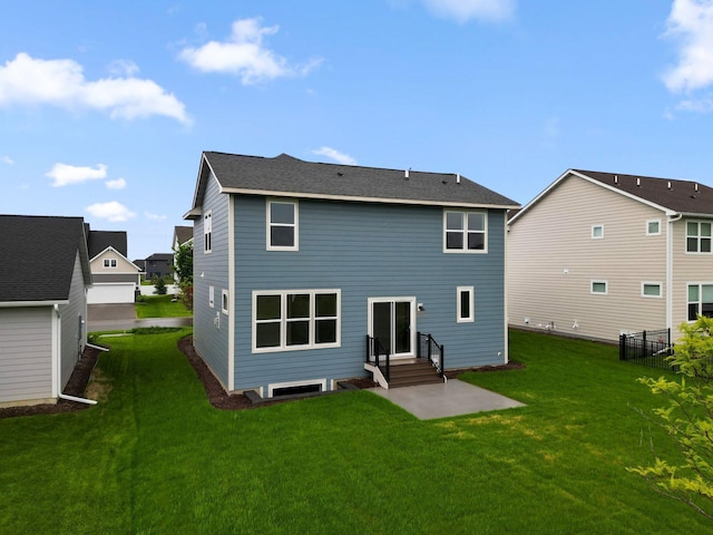 10191 Arrowwood Path, Woodbury, MN 55129 - rear view of property with a patio