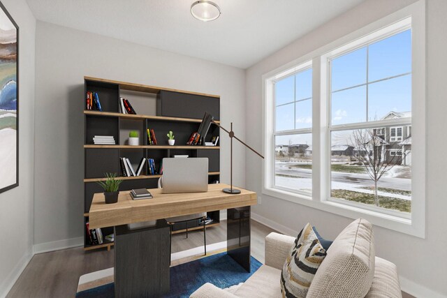 10191 Arrowwood Path, Woodbury, MN 55129 - office space featuring plenty of natural light and wood finished floors