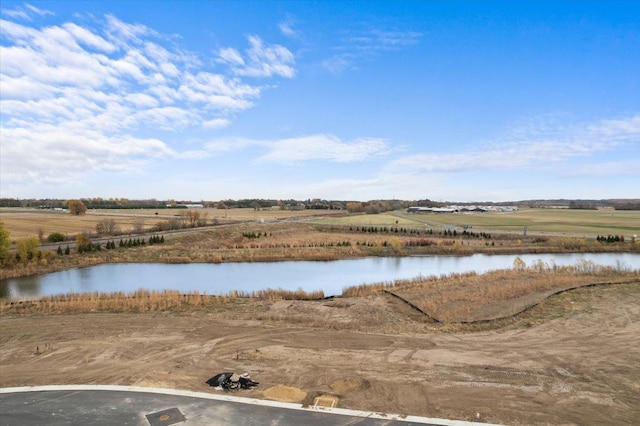 property view of water featuring a rural view