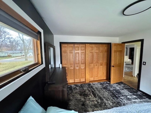 bedroom with a closet