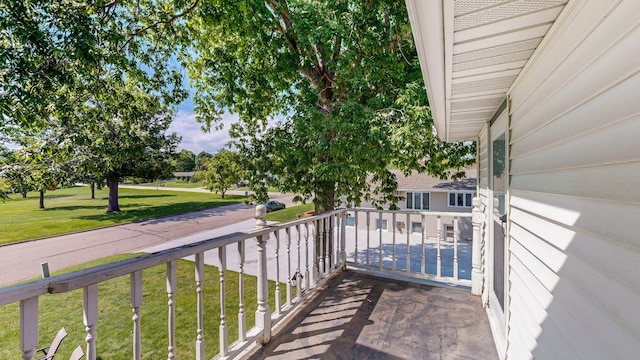 view of balcony